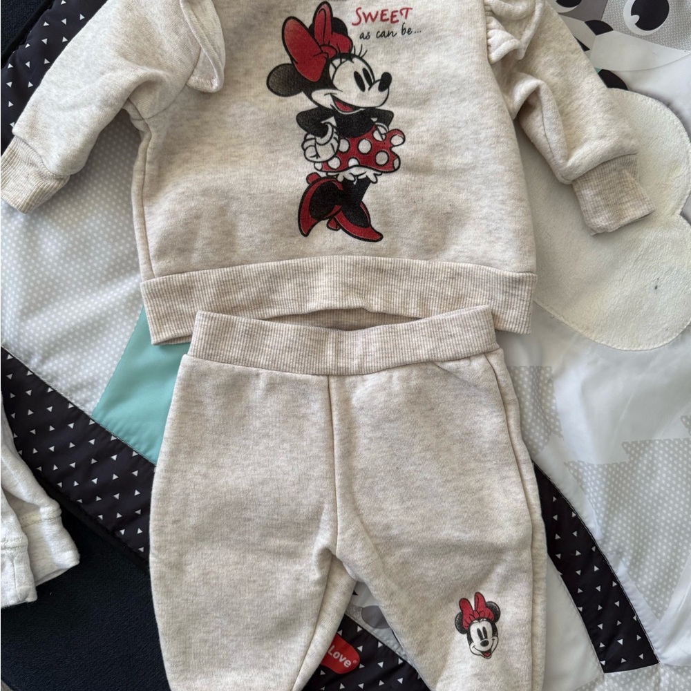 Disney Minnie Mouse Cream Baby Set